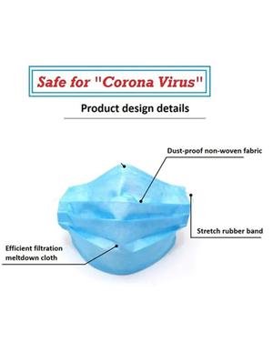 favon anti pollution disposable air filter masks (pack of 100) - 17028483 - Standard Image - 3