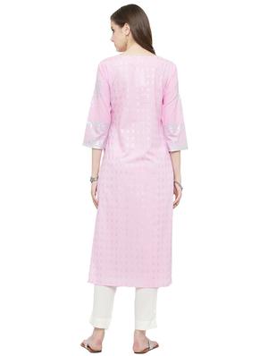 pastel straight kurta - 17028568 - Standard Image - 3