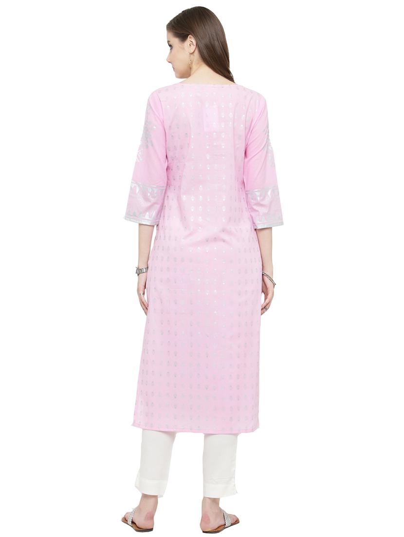 pastel straight kurta - 17028568 - Zoom Image - 3