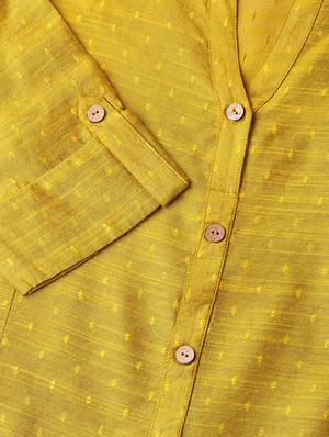 solid art silk straight kurta - 17028600 - Standard Image - 3