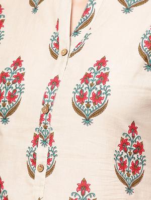 printed straight kurta - 17028604 - Standard Image - 5