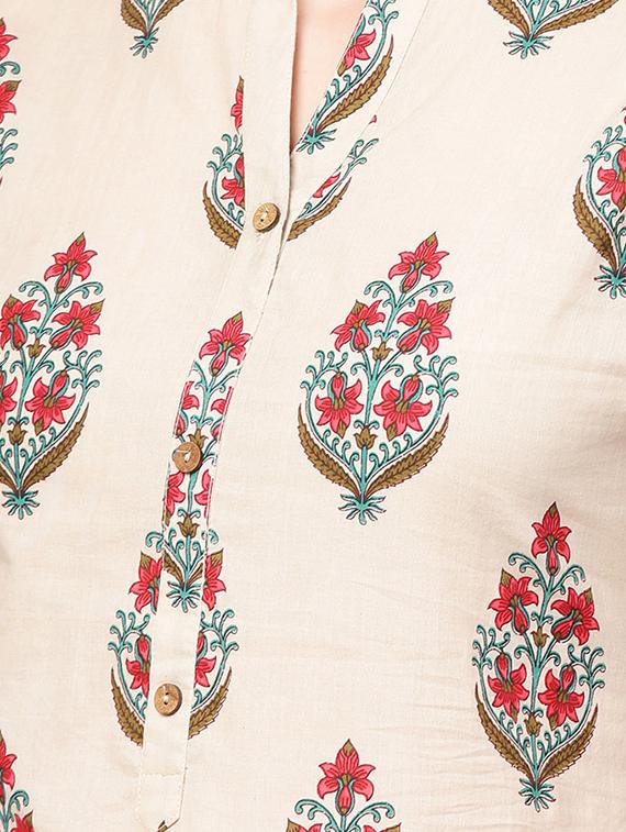 printed straight kurta - 17028604 - Zoom Image - 5