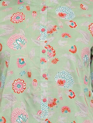 floral straight kurta - 17028633 - Standard Image - 5