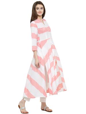 offwhite cotton straight kurta - 17028664 - Standard Image - 3