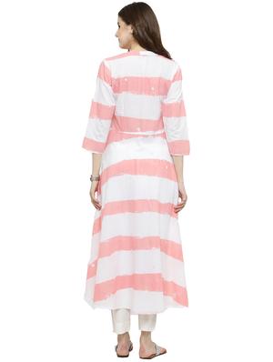 offwhite cotton straight kurta - 17028664 - Standard Image - 4