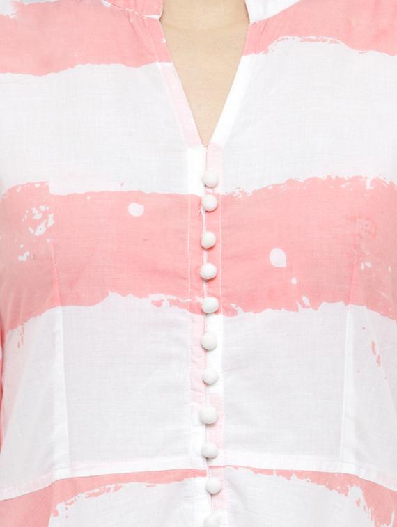 offwhite cotton straight kurta - 17028664 - Zoom Image - 5