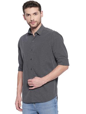blue cotton casual shirt - 17028971 - Standard Image - 2