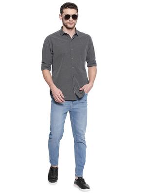 blue cotton casual shirt - 17028971 - Standard Image - 4