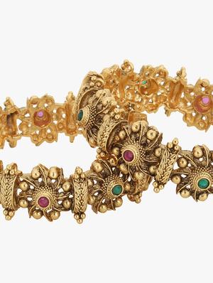 gold plated bangles - 17028992 - Standard Image - 3