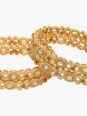 gold plated bangles - 17029003 - Standard Image - 4