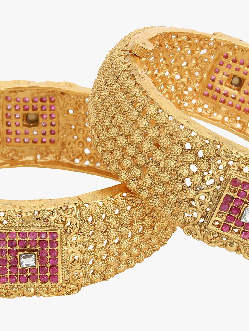 gold plated bangles - 17029005 - Zoom Image - 3
