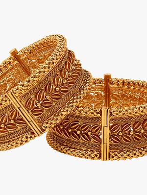 gold plated bangles - 17029746 - Standard Image - 4