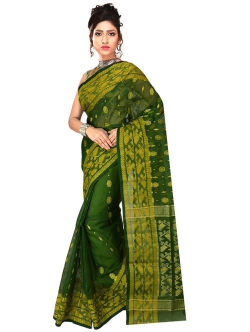 self design jamdani saree - 17029906 - Very Small Image - 1