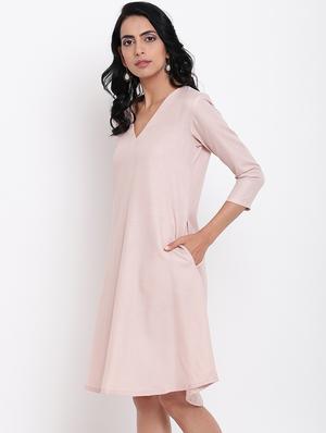 v neck a-line dress - 17030060 - Standard Image - 2