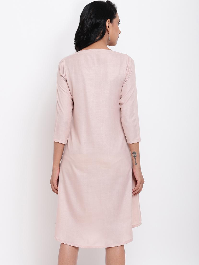 v neck a-line dress - 17030060 - Zoom Image - 3