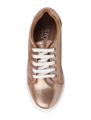 gold lace-up sneakers - 17030458 - Standard Image - 3