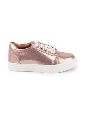 pink lace-up sneakers - 17030459 - Standard Image - 2