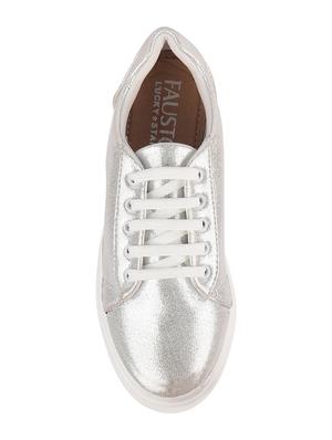 silver lace-up sneakers - 17030460 - Standard Image - 3