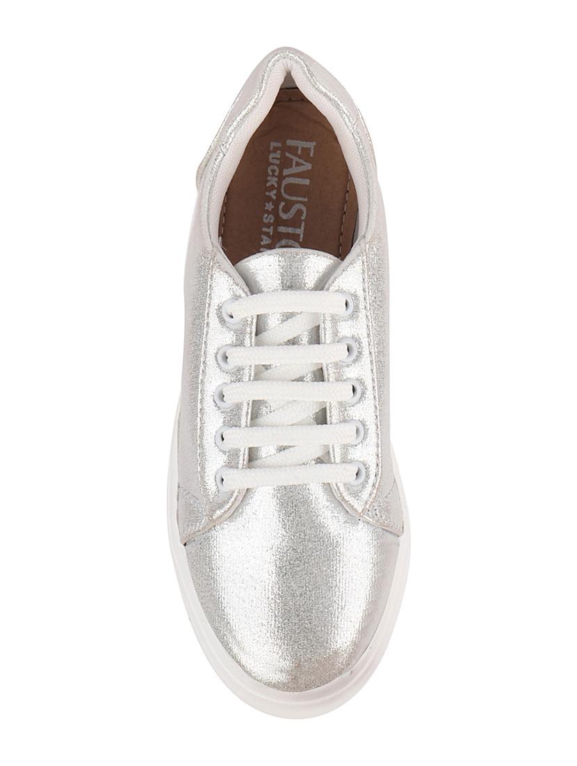 silver lace-up sneakers - 17030460 - Zoom Image - 3