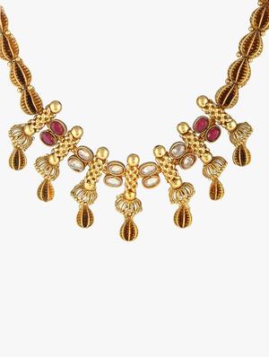 gold plated chain necklace - 17030580 - Standard Image - 4