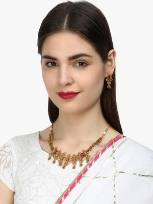gold plated chain necklace - 17030580 - Standard Image - 7