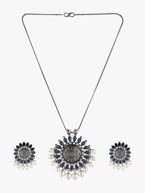 silver plated chain necklace - 17030592 - Standard Image - 2