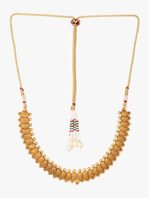 gold plated long necklace - 17030598 - Standard Image - 3