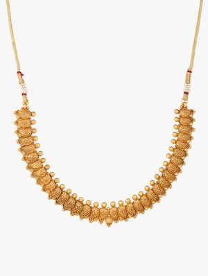 gold plated long necklace - 17030598 - Standard Image - 4