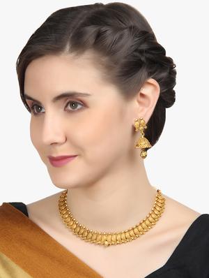 gold plated long necklace - 17030598 - Standard Image - 7