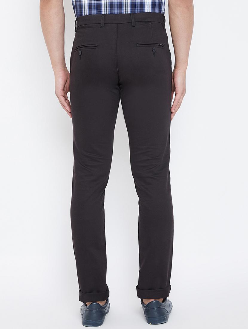 black solid chinos - 17031579 - Zoom Image - 3