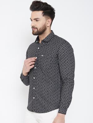 black printed casual shirt - 17031608 - Standard Image - 2