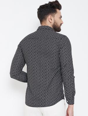 black printed casual shirt - 17031608 - Standard Image - 3