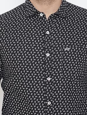 black printed casual shirt - 17031608 - Standard Image - 4