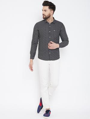 black printed casual shirt - 17031608 - Standard Image - 5