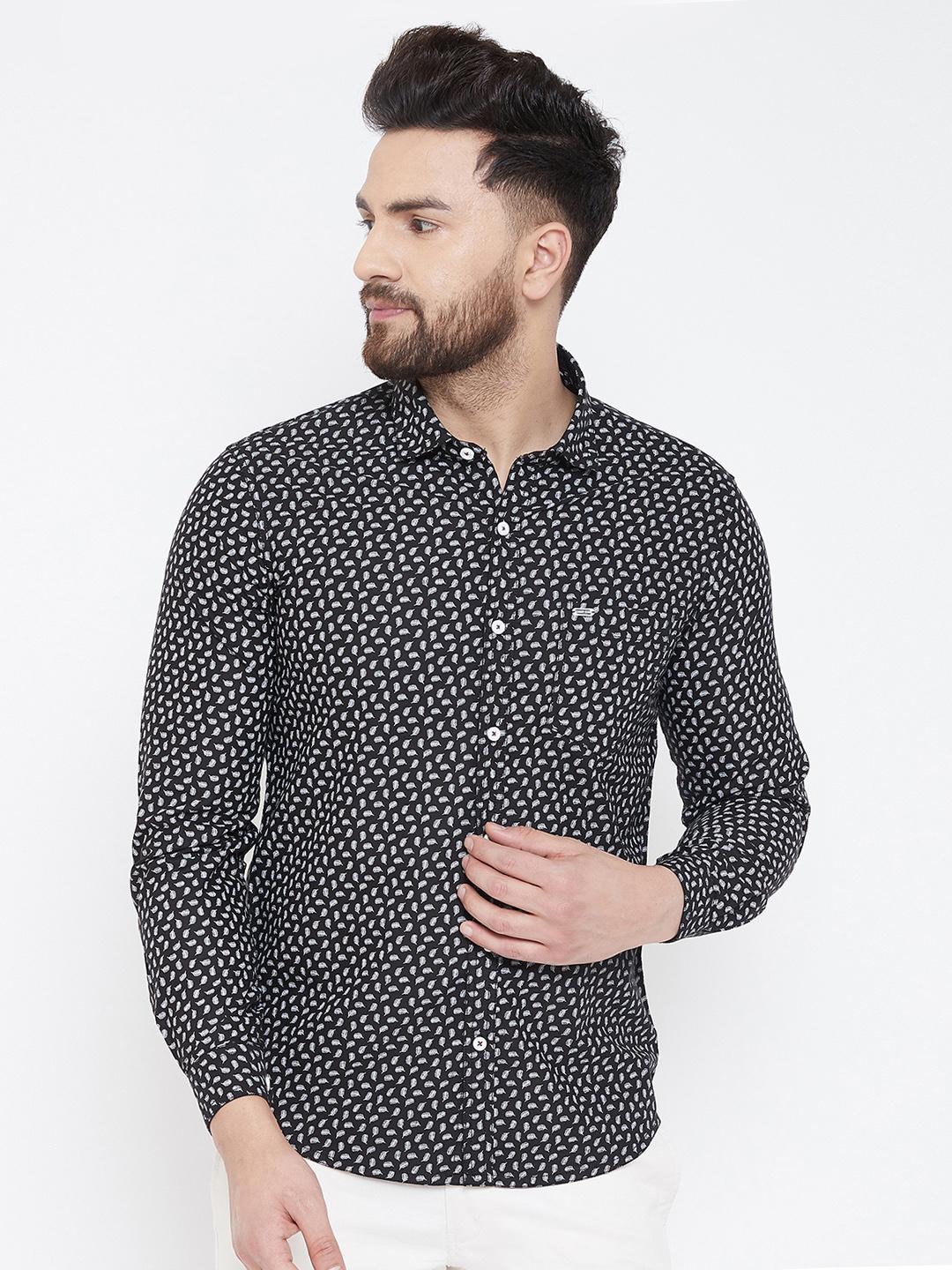 black printed casual shirt - 17031608 - Zoom Image - 1