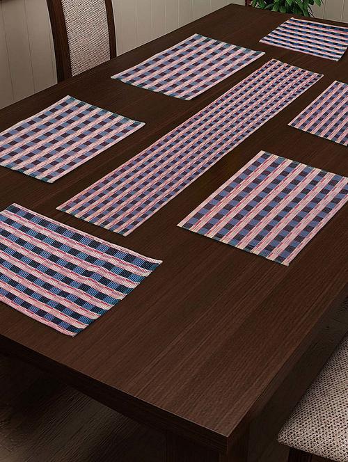 6 seater table runner with set of 6 placemat - 17031797 - Very Small Image - 1
