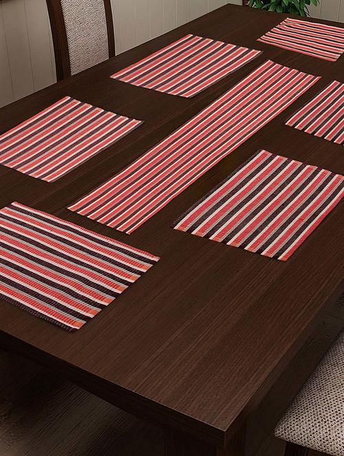 6 seater table runner with set of 6 placemat - 17031798 - Very Small Image - 1