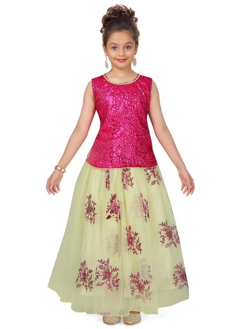 pink silk blend lehnga choli - 17032019 - Standard Image - 1