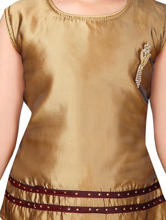 yellow silk blend lehnga choli - 17032022 - Zoom Image - 4