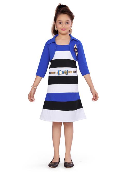blue cotton frock - 17032039 - Standard Image - 1