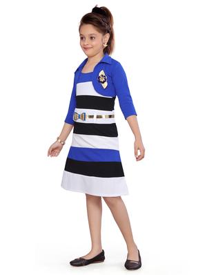 blue cotton frock - 17032039 - Standard Image - 2