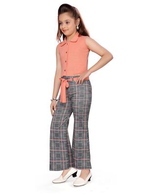 orange cotton full length jumpsuit twin sets & jump suit - 17032057 - Standard Image - 2