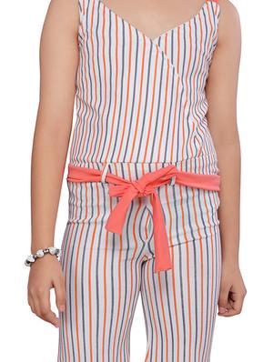 red cotton party gown - 17032066 - Standard Image - 4
