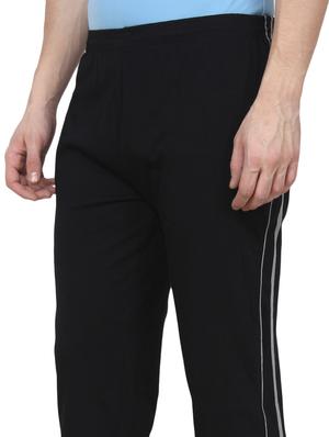 black side striped full length track pant - 17032393 - Standard Image - 5