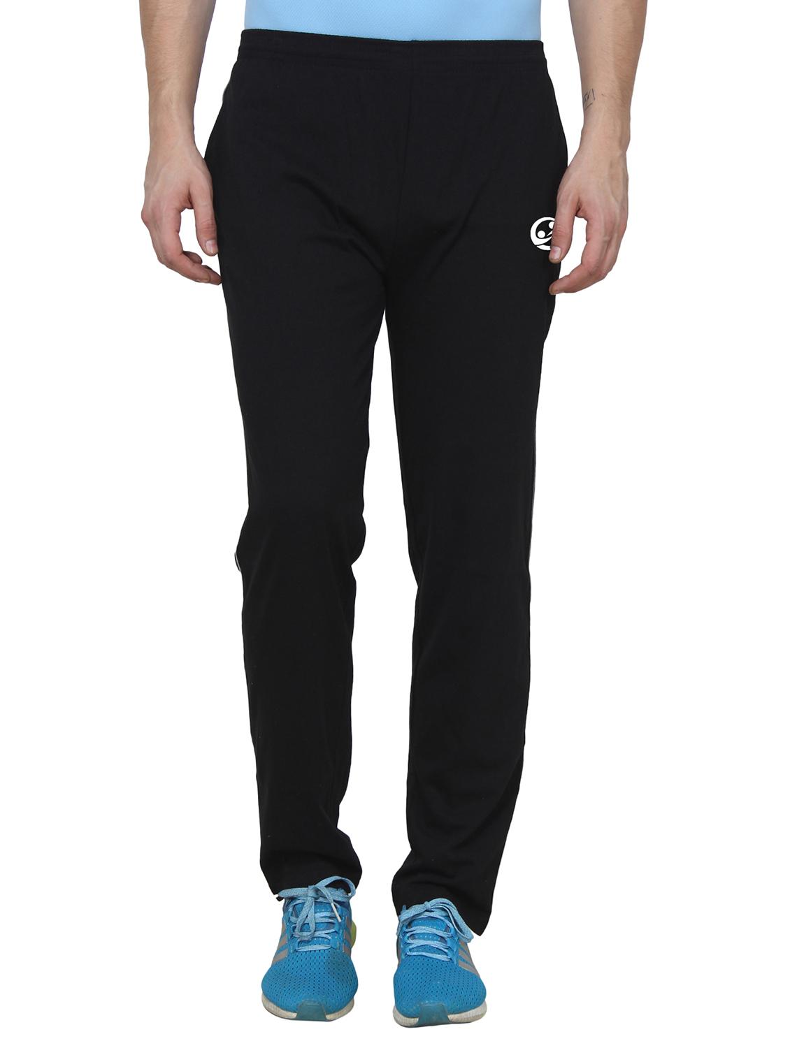 black side striped full length track pant - 17032393 - Zoom Image - 1