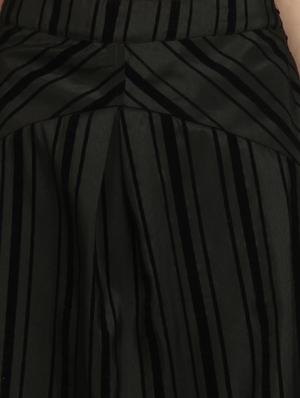 high rise striped a-line skirt - 17032684 - Standard Image - 5