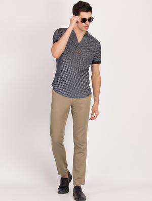 grey cotton casual shirt - 17032735 - Standard Image - 4