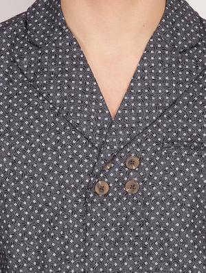 grey cotton casual shirt - 17032735 - Standard Image - 6