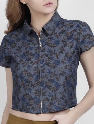 grey cotton regular shirt - 17032817 - Standard Image - 4