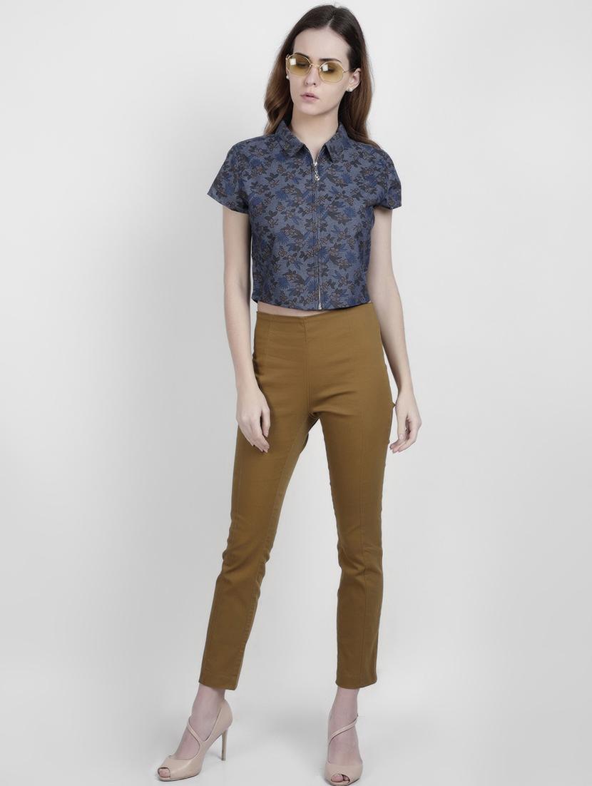 grey cotton regular shirt - 17032817 - Zoom Image - 3